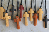 Baseball Bat Handle Cross Necklaces