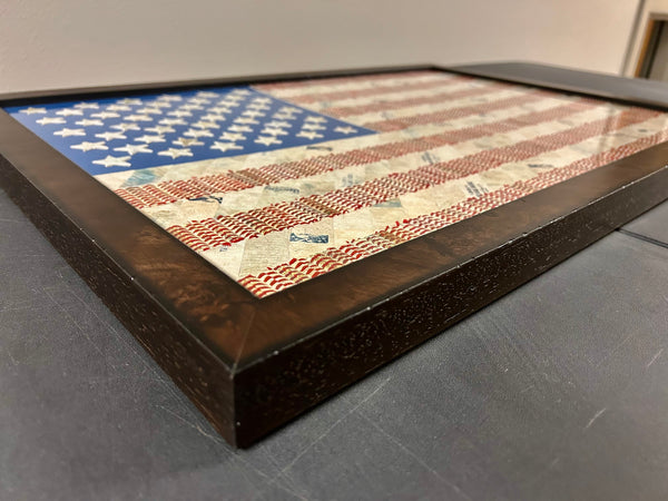 America’s Flag 16x24 Original Artwork - made from actual baseballs