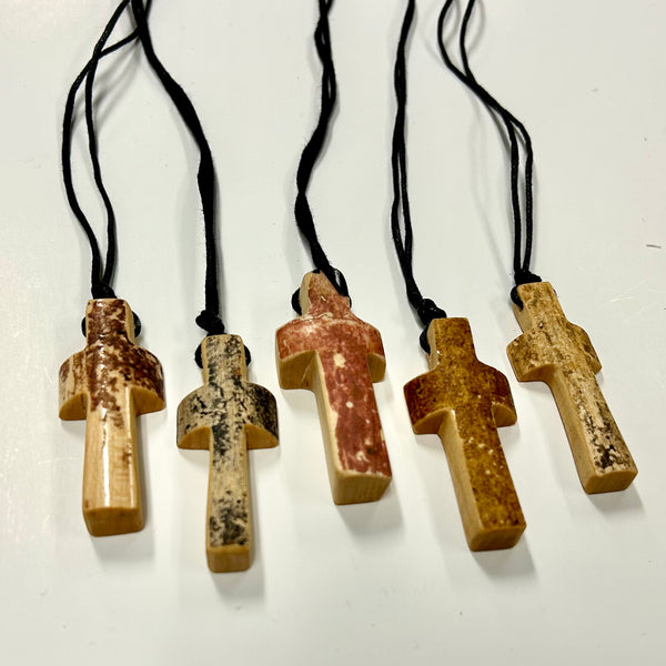 Baseball Bat Handle Cross Necklaces