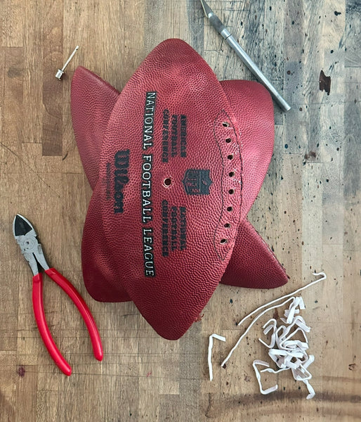 Football Leather Cufflinks