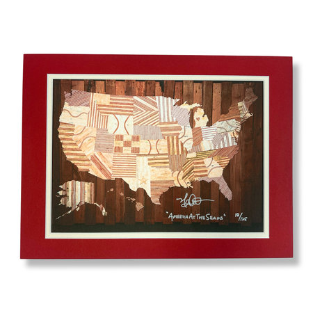 “America At The Seams” Print of State Artwork