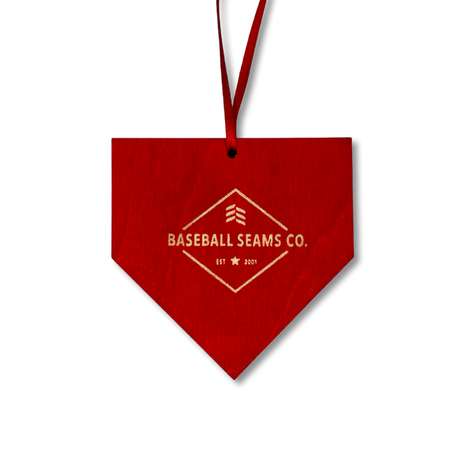 Softball Home Plate Christmas Ornament