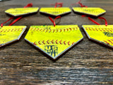 Softball Home Plate Christmas Ornament