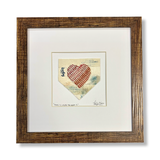 Home and Heart Original Baseball Art