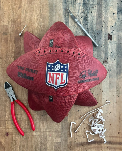 Football Leather Cufflinks