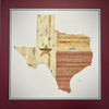 Texas State Original Artwork - made from used baseballs