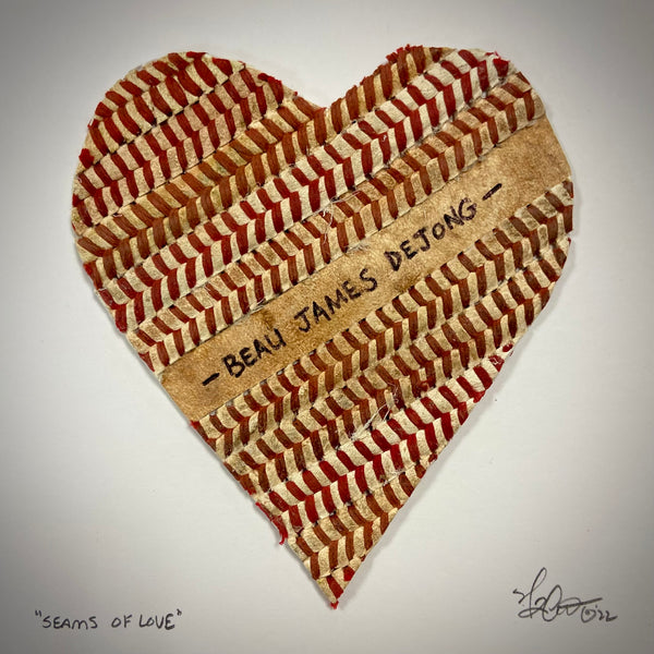 "Seams of Love" Custom Inscription Artwork