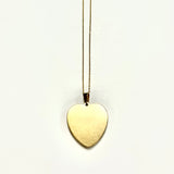 Baseball Seam Gold Heart Pendant Necklace