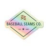 Baseball Seams Co Holographic Sticker