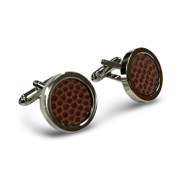 Football Leather Cufflinks