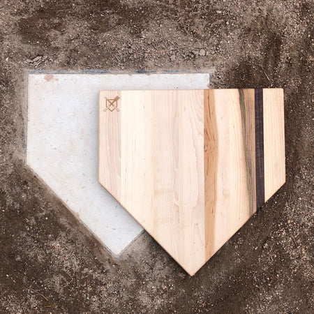 Full Size (17" x 17") Home Plate Cutting Board With Trough