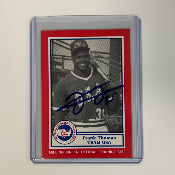 1990 BDK Pan-Am Team USA Frank Thomas Autographed Rookie Card