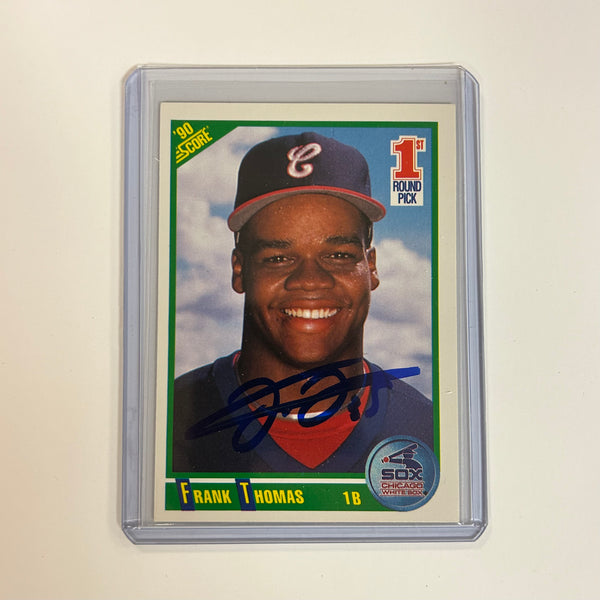 1990 Score Frank Thomas Autographed Rookie Card