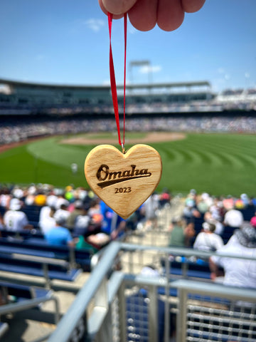 Wood Bat Heart Ornaments – The Baseball Seams Company