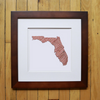 “America At The Seams” Framed Print of State Artwork