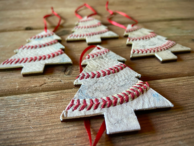 2022 Release - THE TREE Christmas Ornament - made from baseballs