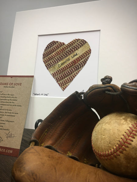 HOPE Hearts - Carved from interior baseball bat wood – The Baseball Seams  Company